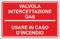 M-ITALY CARTELLO SEGNALETICO - VALVOLA INTERCETTAZIONE GAS ANTINCENDIO - Adesivo Extra Resistente, Pannello in Forex, Pannello In Alluminio (Adesivo, 10x15 cm)