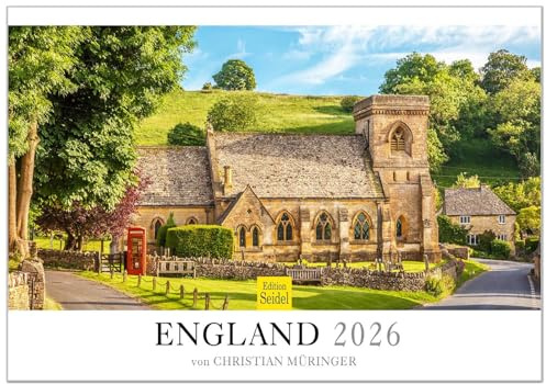 Edition Seidel Premium Kalender England 2026 Format DIN A3 Wandkalender UK Sussex Kent Cotswolds Cornwall Eastbourne Christian Müringer