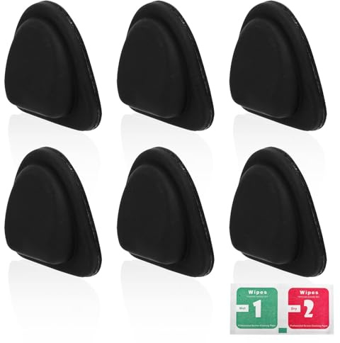 6pcs Car Cup Holder Insert Limiter, Anti-Shake Silicone Cupholder Stabilizers Self-Adhesive Non-Slip Drink Holders Pads for Fixing Water Bottle and Drinks on Most Cars RVs Trucks SUVs (Black)