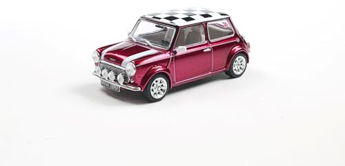 Solido Mini Cooper Sport 1997 - Die-Cast Modellauto, Fensterkarton mit Kunststoffsockel, Sammlermodell Kleinwagen Klassiker, Purple, 1:43