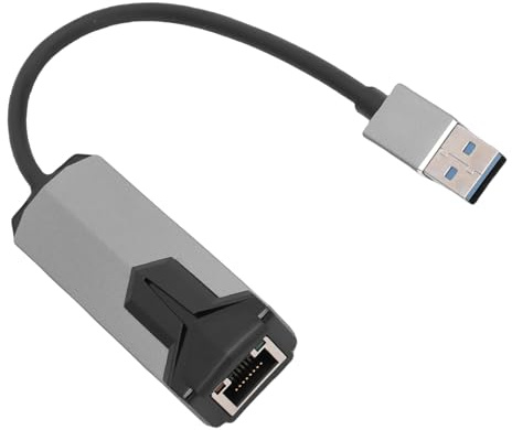 Yosoo Health Gear Adattatore Ethernet 2.5G, Adattatore USB a Ethernet da USB 3.0 a RJ45 in Metallo, Compatibile con le Versioni Precedenti 2500 Mbps, Design per la Dissipazione del Calore per NAS