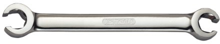 KS Tools 518.0520 CHROMEplus Offener Doppel-Ringschlüssel, abgewinkelt, 19x22mm