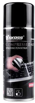 Vakoss CK-614 Reinigung Druckluft 400ml Druckluftspray Druckluftreiniger Air Duster (1)