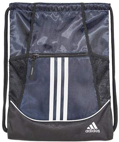 adidas Alliance Rucksack mit Kordelzug, Turnbeutel, Marineblau, Einheitsgröße, Team Navy Blue, Einheitsgröße