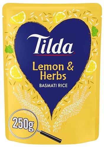 Tilda Lemon and Herbs Steamed Basmati Rice, 250 g