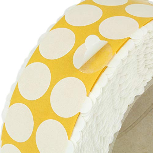 Doppelseitige Klebepunkte aus Papiervlies | Stark klebend | Universal | Größe & VE wählbar | Für Papier, Pappe, Holz, Metall, Kunststoff etc. | Doppelklebepunkte zum Basteln / 15 mm 5000 Stück