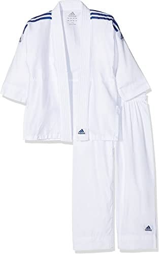 Adidas 200 Evolution Kimono de Judo Homme - J200 T110/120- ADIJ200E - Blanc, FR : S (Taille Fabricant : 110/120)