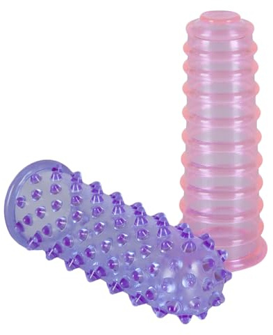 You2Toys Mandy's Love Fingers - 2-teiliges Fingerhüllen-Set für Frauen und Männer, Reizstruktur, Orgasmus-Steigerung, Paar-Toy