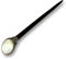 ISLAND PIERCINGS Haarnadel Haarstab Handarbeit aus Holz mit Perlmutt und Edelstahl, 18cm, HN204