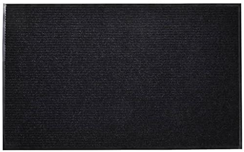 vidaXL Door Mat Black 120 x 180 cm PVC