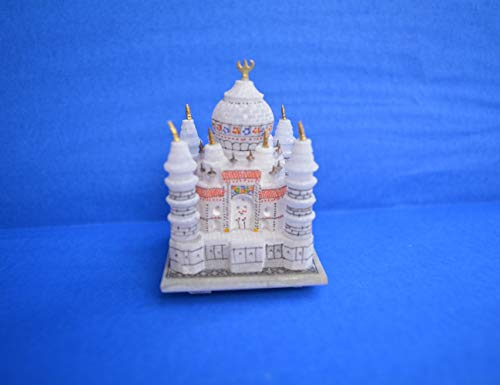 Craftslook Replica Marmor Taj Mahal Miniatur Modell Geschenk Deko Souvenir Decor Geschenk Art 5,1 cm