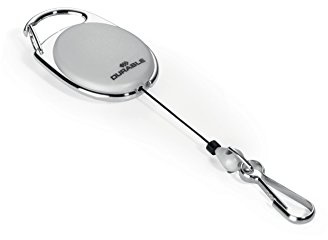 Durable Schlaufenclip Jojo Style (mit Federhaken) (Grau, 5er Set)