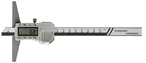 CNC QUALITÄT Digital Tiefen-Messschieber - Messbereich 150 mm - DIGITALANZEIGE - Metallgehäuse - DIN862