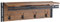 Mendler Wandgarderobe HWC-A27, Garderobe Regal, 4 Haken 24x75x24cm 3D-Struktur - Wildeiche-Optik