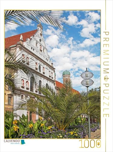 CALVENDO Puzzle St. Michaelskirche in der Münchner Altstadt | 1000 Teile Lege-Größe 48 x 64 cm Foto-Puzzle für glückliche Stunden