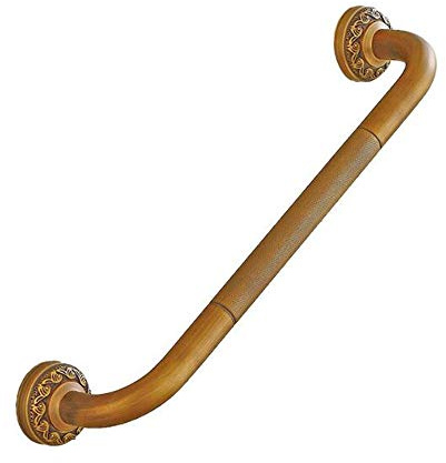 Barra de Agarre para Baño Latón Dorado Pasamanos Tallado en la Pared para Ducha,Antideslizante Grab Bar,(Dorado)