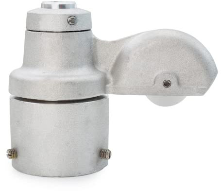Fahnenmast mit drehbarem Kappenstil RTC 1 3/8 Zoll 5,1 cm 2 3/8 Zoll Fits Maximum 2 3/8 Outside Diameter Silber