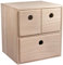 Rayher 62908505 Holzkommode mit 3 Schubladen, 21 x 18 x 23 cm, FSC zertifiziert, Schubladenbox, Natur