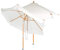 2 parasols inclinables UV 50+ / Ø 3 m avec armature en bois - Beige [Royal Gardineer]