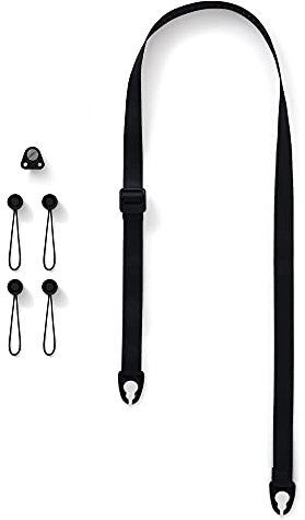 Urth Core Slim Camera Strap - Quick Attach, Multi-Wear, Adjustable Neck Shoulder Strap for DSLR/SLR Cameras in Black