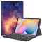 FINTIE Tastatur Hülle für Samsung Galaxy Tab S6 Lite 10,4 Zoll 2024/2022/2020 Tablet - Keyboard Cover mit Magnetisch Abnehmbarer Deutscher Bluetooth Tastatur, Die Galaxie