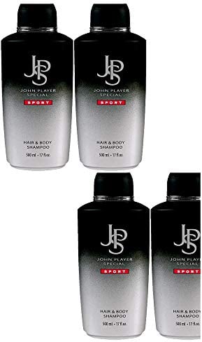 5tlg. STUDIO.MUNET Set: 4x500ml John Player Sport 2in1 Duschgel & Shampoo + 1 x Dustbag von STUDIO.MUNET