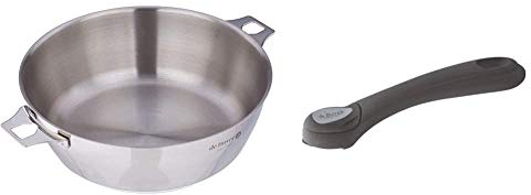 DE BUYER -3495.24 -sauteuse bombee twisty ø 24cm & 8359.00 Queue Amovible Bakélite 'Toucher Velours' Noire
