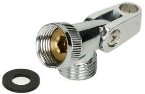Brausehalter Gelenkstück 1/2 Handbrause Duschkopfhalter Messing verchromt