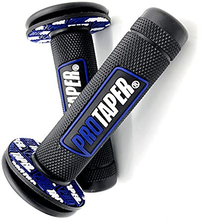 Motorradgriff Gelgummi Bremsgriff passend für crf exc YZF protaper protaper konisch Cross Split Bike-schwarz_blau