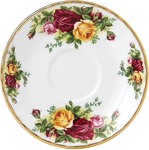 Royal Albert Old Country Roses Tea & Coffee Cups, Saucers, Plates, Pots, Serving Pieces - Afternoon Tea - Classic English Tea Service Items (Coffee Saucer 12.5cm)