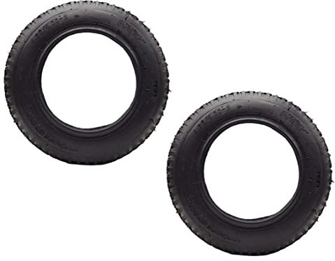 2X HMH-Shop Mantel 4.80/4.00-8 2er Set Schubkarrenmantel Decke Ersatzreifen für Schubkarre Handkarre Luftreifen Luftrad Tire Reifendecke 400x100mm max. 136Kg bei 2.0 Bar Sackkarre Bollerwagen