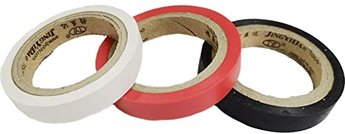 Gloperti Griffband für Tennisschläger Badmintonschläger Ersatzband 6 Stück 2 Rot 2 Schwarz 2 Weiß