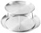 Oikabio Lot de 2 assiettes à fruits de mer en acier inoxydable