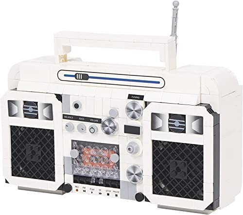 Technic Retro Radio Model Building Kit, 645 Pcs Mini Nano Block Toys for Children & Adults