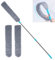 Retractable Microfiber Dust Brush Gap Mop, Multifunction Retractable Microfiber Dust Brush Gap Mop, Flexible Gap Microfiber Duster Under Appliance Dusters (1 Set+1Pcs Cloth)