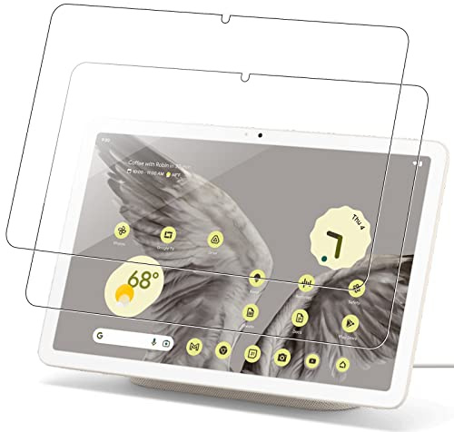 NUCNOK 2 Stück Schutzfolie für Google Pixel Tablet,9H Härte Panzerfolie, Anti-Kratzen, Anti-Bläschen,HD Displayschutz