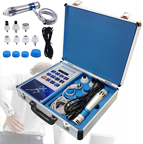 TAHALI Máquina de Terapia de Ondas de Choque ED Profesional Masajeador para aliviar el Dolor con 7 Cabezales de Masaje