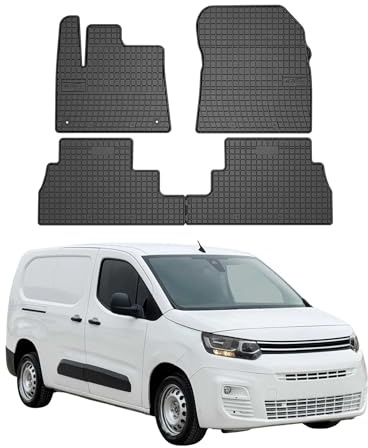 OMAC Fußmatten für Toyota Proace City/Proace City Verso 2019-2026 Schwarz | Automatten, Gummimatten, Allwetter, Antirutsch, fahrzeugspezifisches Produkt, wasserdicht