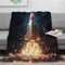 Rakete Flanelldecke Raumschiff Decke Couch Bett Sofa Fleecedecke Soft Fuzzy Warm Cozy Fleece Decke Dekorativ Wohnzimmer 60x80inch(150x200cm)