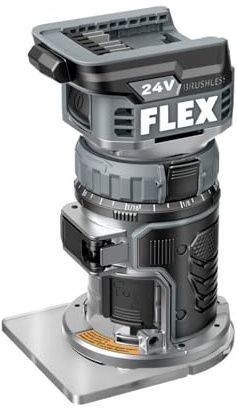 FLEX 24V Brushless Cordless 1.5 HP Trim Router Tool, Battery and Charger Not Included - FX4221-Z