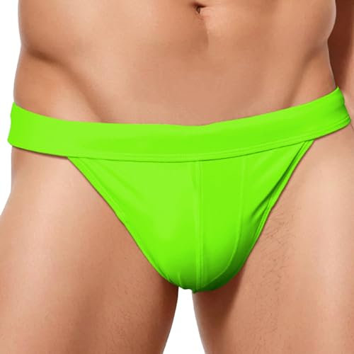 Panegy Slip de Bain pour Homme Mode Sexy Maillot de Bain Homme String Bikini Slip de Bain pour Homme A-Vert Label Size XXL=EU XL