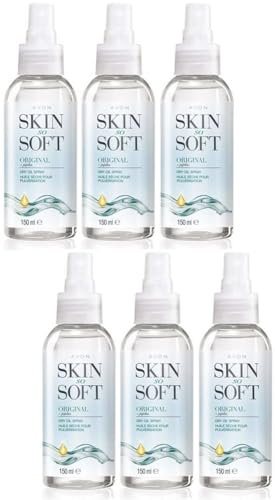 6 x Avon Skin So Soft Dry Oil Spray, Formulated with Jojoba Oil and Vitamin E to Lock in Moisture, 6 x 150ml