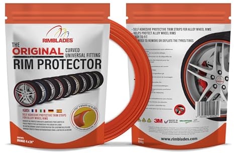 Aroba Rimblades Original ORANGE NEU 2024 universal FELGENSCHUTZ & STYLING Felgenschutzring Alu Felgen Ringe Felgenrandaufkleber Felgenstyling Felgenhornschutz Rim Protector Ringz