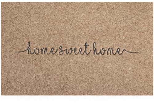Lzuso Door Mat Home Sweet Home Welcome Mats Outdoor and Indoor Durable Low Profile Non Slip Front Welcome Mat for Home Entrance, Outside Entry, Yard, Floor, Patio 28 x 18