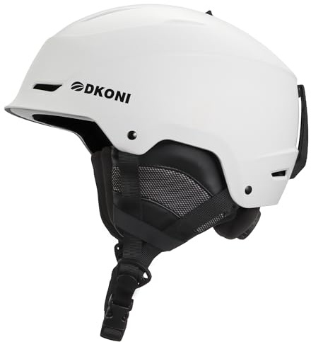 DKONI Skihelm & Snowboardhelm für Herren, Damen & Kinder, Verstellbare Passform, 3-stufiges Belüftungssystem, Robuste PC-Schale mit EPS-Schaum