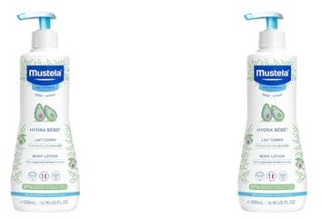 Mustela Hydra Bébé – Körpermilch für die empfindliche Babyhaut (1 x 500 ml) (Packung mit 2)