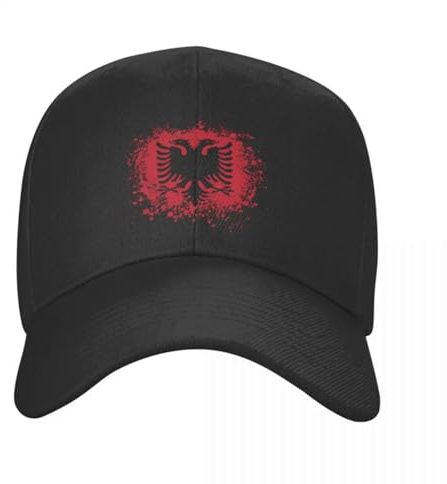 Retro Albanien Baseballmütze Frauen Männer Personalisiert Verstellbar Erwachsene Albanischer Adler Papa Hut Snapback Hüte