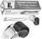 Derma Roller 0,5 mm, 540 aiguilles en acier de 0,5 mm, REAL LUVIXA rouleau à barbe, rouleau à micro-aiguille pour la peau et les cheveux, utilisation pour hommes et femmes (Noir - Transparent)