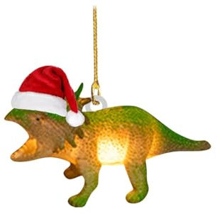 Christbaumschmuck Acryl Flugzeug Weihnachten Dinosaurier Anhänger Weihnachtsbaum Anhänger Weihnachten Hängende Ornament, Geschenke für Weihnachten