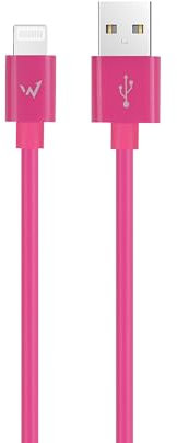 W Wonder Full Power - Cavo USB-A a Lightning da 2 m, Colore: Rosa